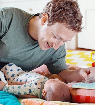 Трогательно: Марк Цукреберг отпраздновал первый день рождения дочери