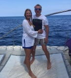 Татьяна Литвинова с мужем на Маврикии