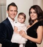 Маша Собко с мужем и дочерью