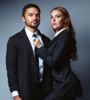 Слава Каминская с мужем