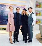 Руслан Квинта и Ирина Билык стали гостями Сніданку з 1+1