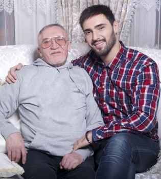 Виталий Козловский с отцом