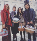 Ольга Сумская с семьей на Пасху