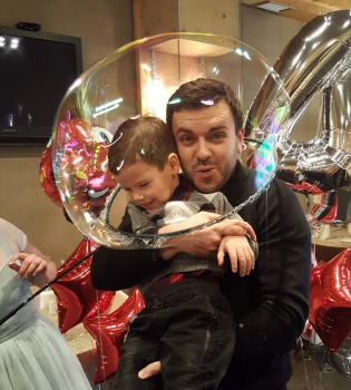 Григорий Решетник с сыном Ваней