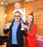 Владимир Пресняков с женой и сыном