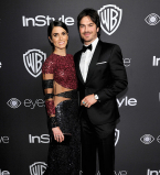 Йен Сомерхолдер с женой