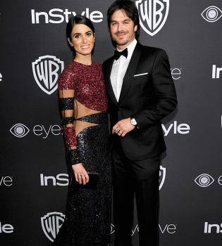 Йен Сомерхолдер с женой