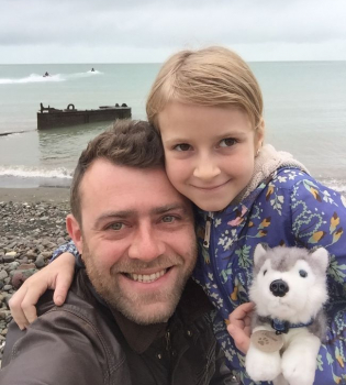 Дмитрий Горовенко с дочерью