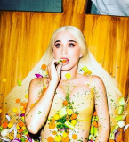 Полуголая в овощах: Кэти Перри позирует на кухне в образе блюда