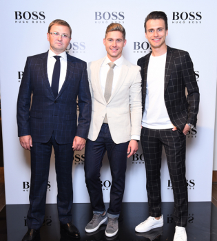 Украинские знаменитости на открытии нового магазина BOSS в ЦУМе