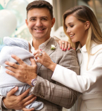 Николай Тищенко и его жена Алла Барановская покрестили сына