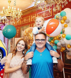 Владимир Пресняков и Наталья Подольская пышно отпраздновали 2-летие сына Артемия