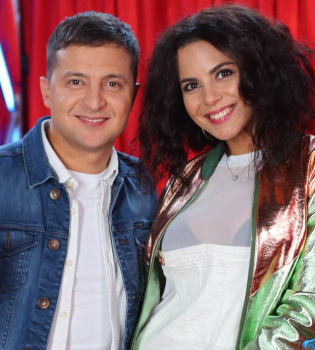 Настя Каменских и Владимир Зеленский