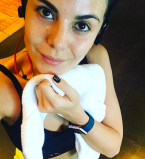 Настя Каменских занимается спортом