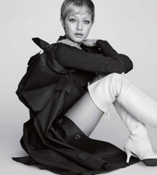 В гигантских сапогах и со стрижкой под мальчика: Джиджи Хадид предстала в новом образе