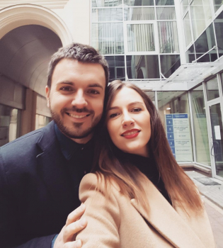 Григорий Решетник с женой Кристиной новое