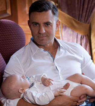 Николай Тищенко с женой и сыном: неопубликованные кадры из эксклюзивной фотосессии для журнала Viva!