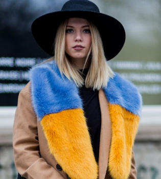 Желто-синяя мода