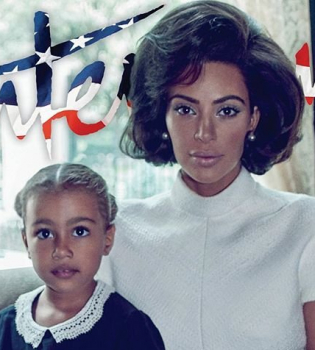 Ким Кардашьян в образе Жаклин Кеннеди снялась в фотосессии с дочерью Норт