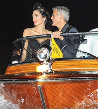 Первый выход родителей: Джордж и Амаль Клуни посетили Венецианский фестиваль