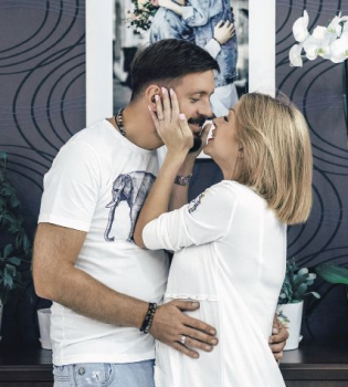 Яна Глущенко и ее муж Олег Збаращук