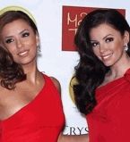 Ева Лонгория со своей восковой копией