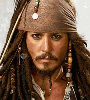 Джонни Депп в роли Джека Воробья