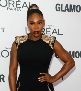 Серена Уильямс впервые вышла в свет после рождения дочери