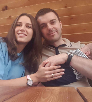 Григорий Решетник с женой Кристиной