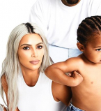 Семья Уэстов: Ким Кардашьян поделилась семейным фото с мужем и детьми