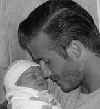 Дэвид Бэкхем с дочкой