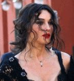 Моника Белуччи на съемках