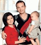 Маричка Падалко с мужем и детьми