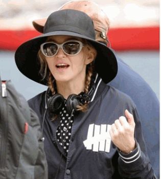 Мадонна на съемках