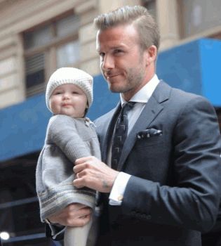 бекхем такой с дочкой