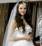Ярослава Куряча в свадебном платье