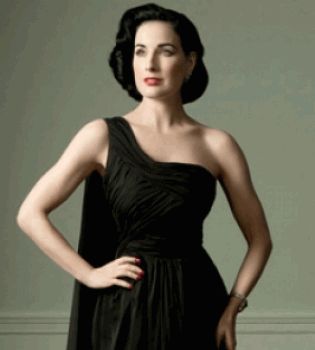 Дита фон тиз в черном платье