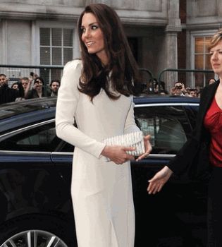 Кейт Миддлтон в белом