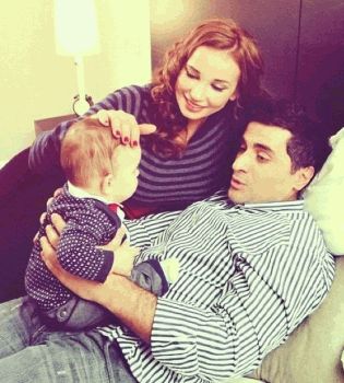 Анфиса Чехова с мужем и сыном 2