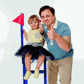 Андрей Леонов с дочкой