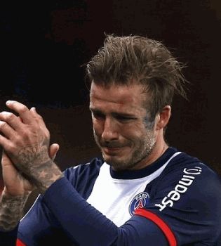 Дэвид Бекхэм слезы