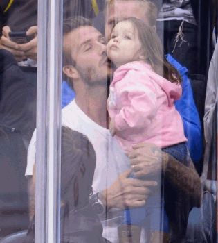 Дэвид Бекхэм и Харпер