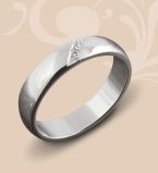 Кольцо обручальное из белого золота. Хочу