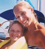 Катя Осадчая с сыном