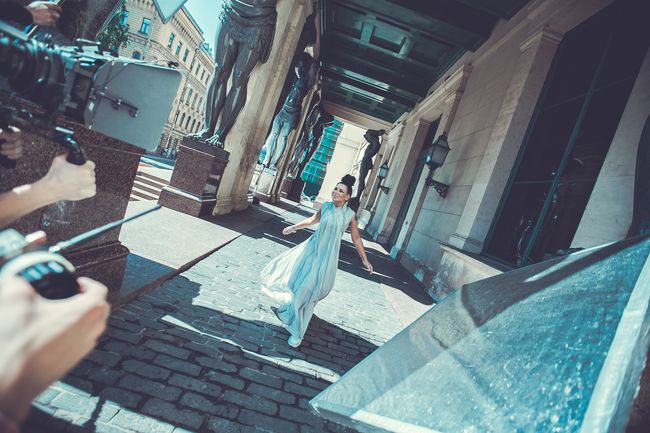 Елка на съемках клипа &laquo;Нарисуй мне небо&raquo;