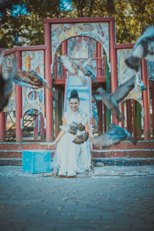 Елка на съемках клипа &laquo;Нарисуй мне небо&raquo;