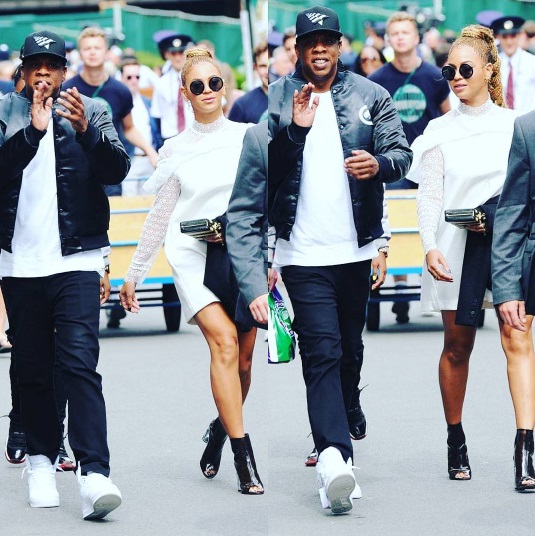 Джей-Зи и Бейонсе продемонстрировали отменный стиль на Уимблдоне