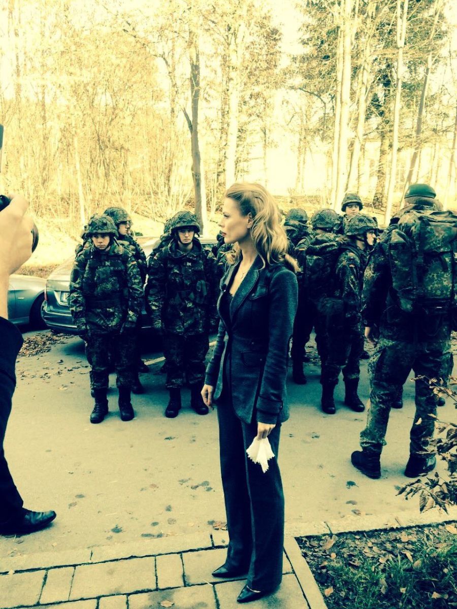 Ольга Фреймут провела инспекцию на военной базе НАТО