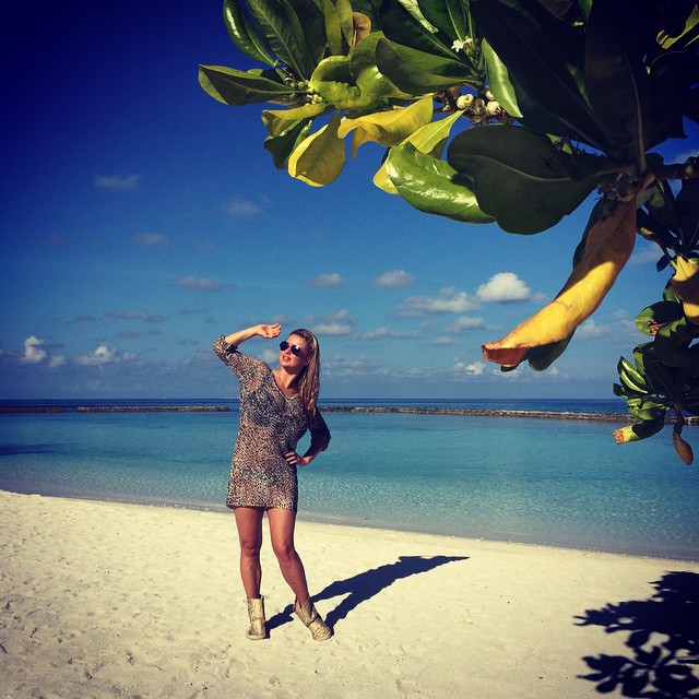Анна Семенович отдохнула на Мальдивах