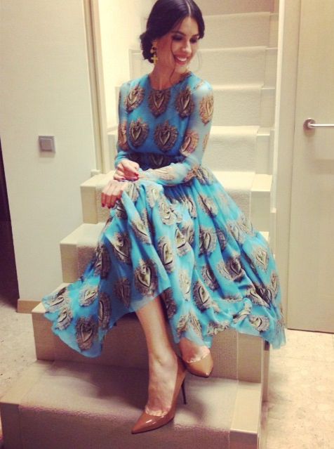 Маша Ефросинина в платье от Dolce&Gabbana